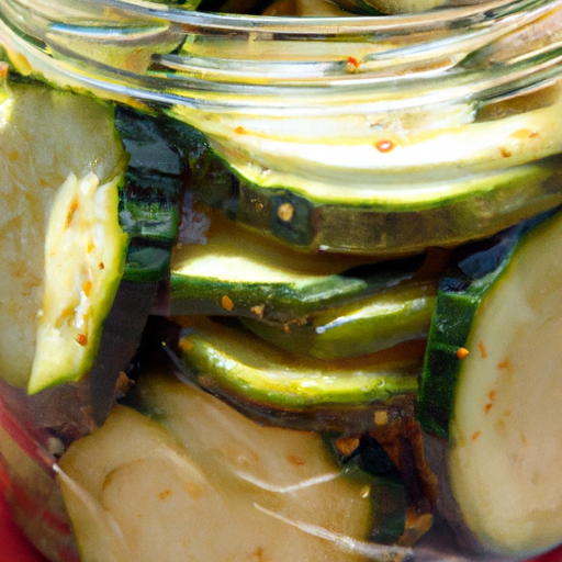 Delicious Zucchini Pickles for Food and Wine Lovers